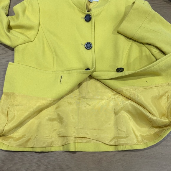 Structured Mandarin Collar Career Blazer Jacket Womens 10 Office Workwear Tahari - Picture 10 of 11